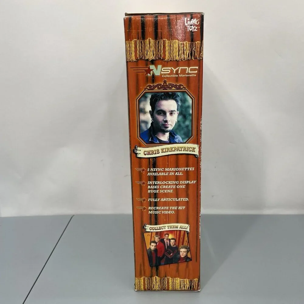 NSync Chris Kirkpatrick Collectible Marionette Doll Living Toyz 2000 Open‎ Box